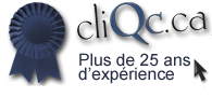 cliQc.ca, plus de 25 ans d'expérience en graphisme